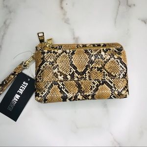 Steve Madden | Snake Print Double Pouch Wristlet